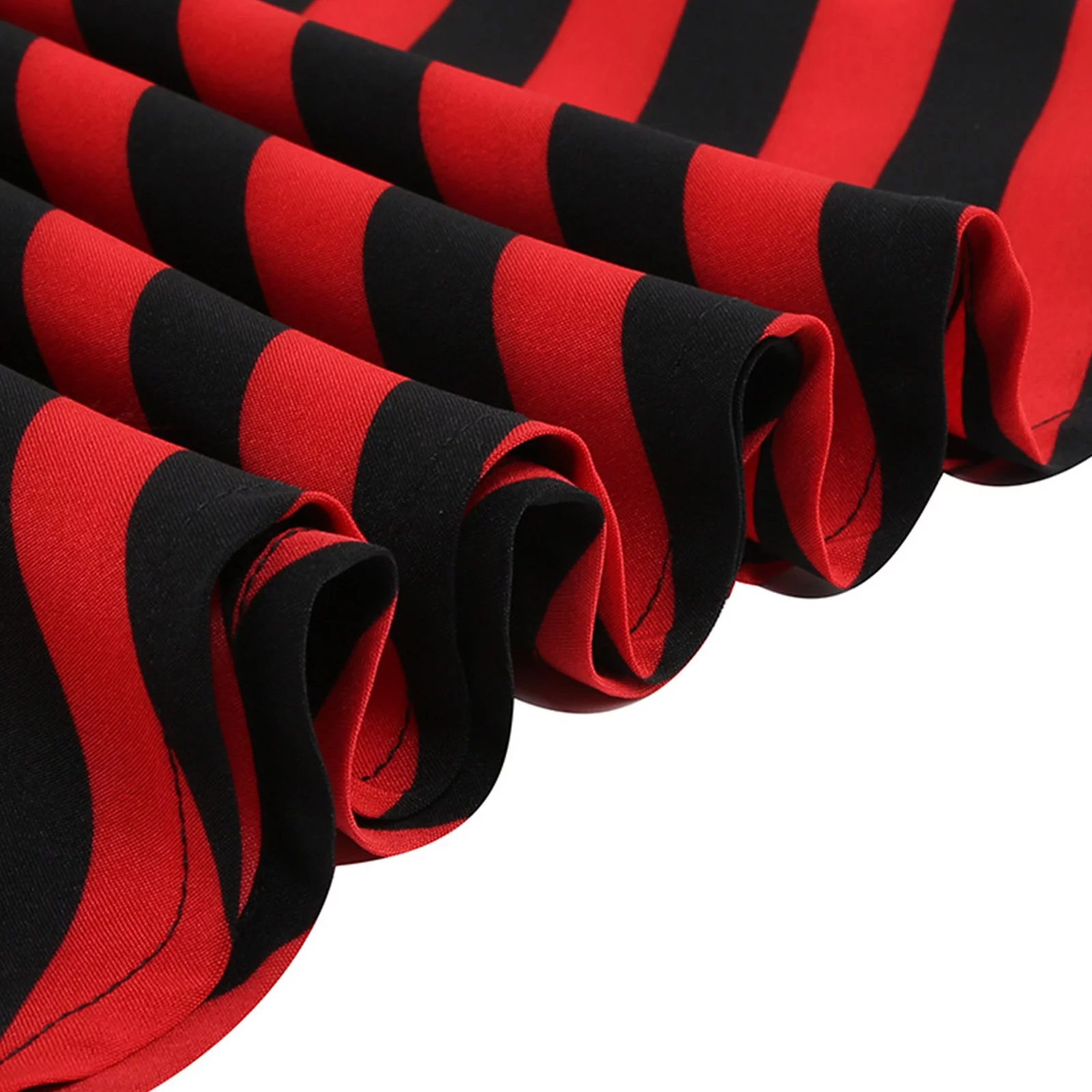 Winter Skater Skirt Women'S Belt Black Red Stripe Irregular Hem Skirt Maxi Skirt Sets Women 2 Piece Outfits