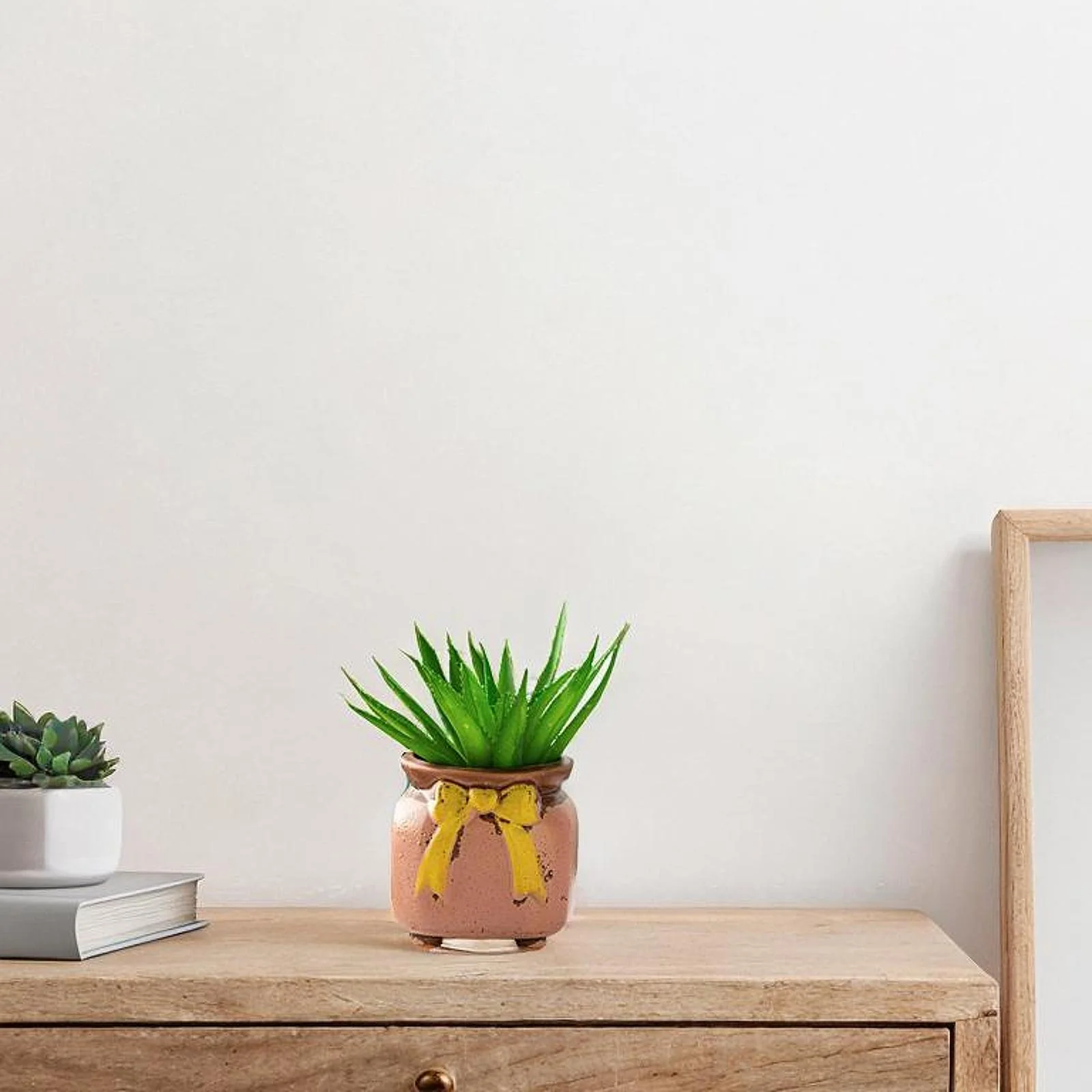 figatia Ceramic Flower Pot Creative Decorative Flower Pot for Garden Table Courtyard Pink