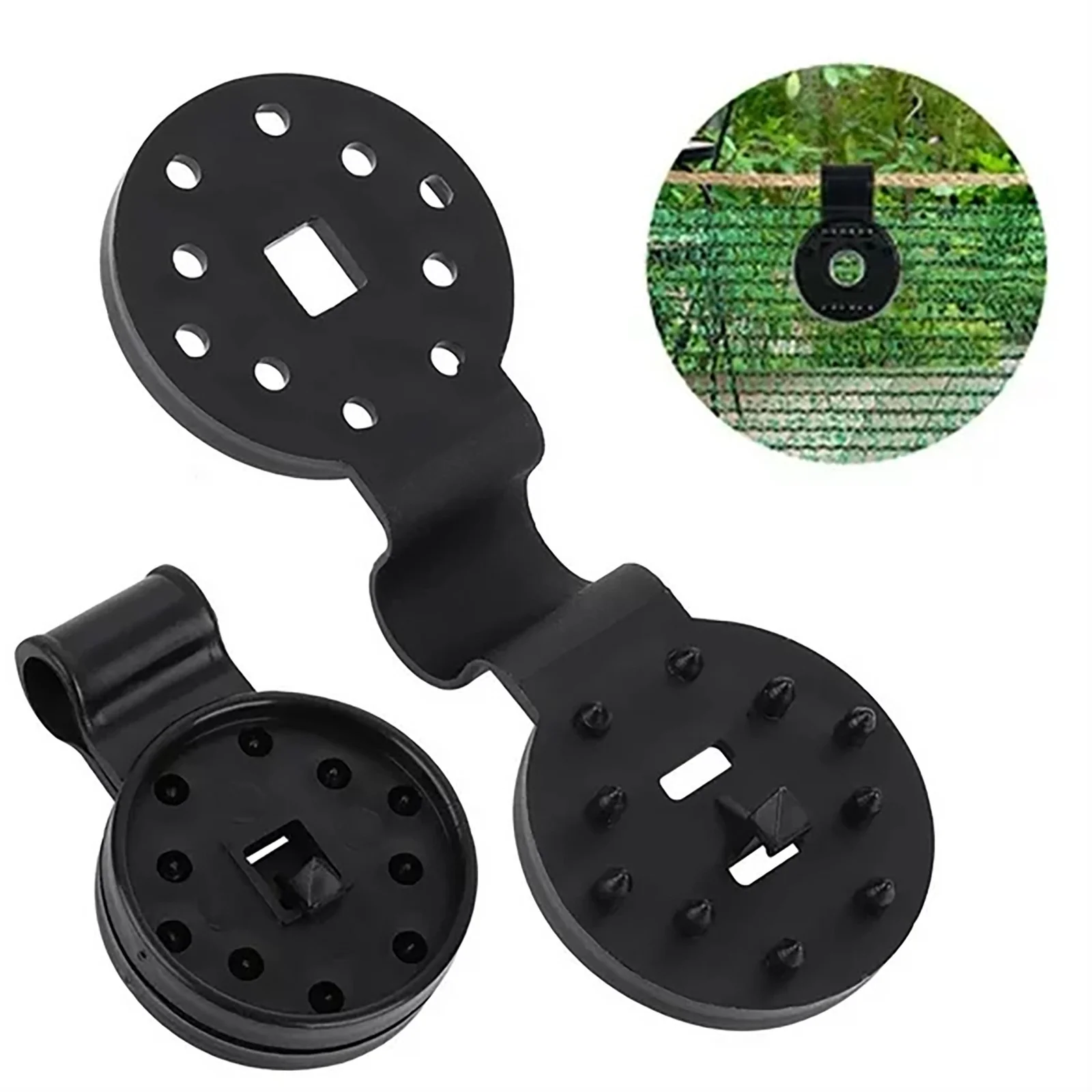 Cable Clamp Pro Large Shade Cloth Clips Windproof Awning Clips Greenhouse Shade Cloth Fixing Clips Tent Clip Accessories For Garden Net Shade Net (Black 50pcs) 1St Birthday Girl Gifts