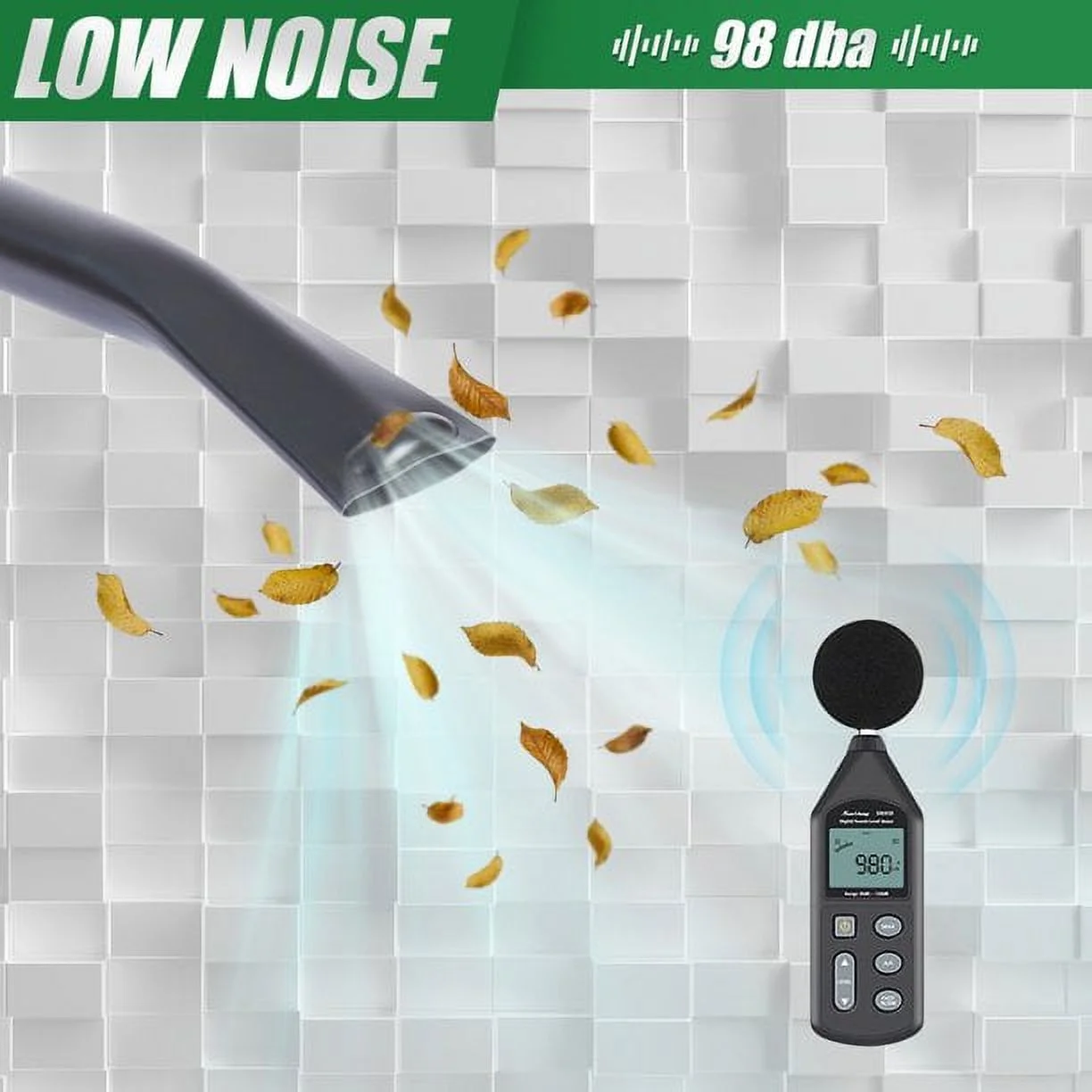 37.7CC 4 Stroke Leaf Blower Backpack with Extention Tube for Snow Blowing and Cleaning, Green (1.5HP 580CFM)