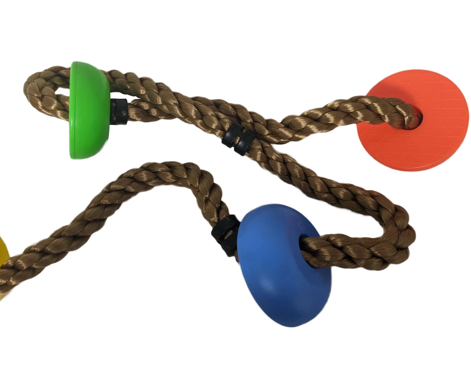 Tree Climbing Rope and Kids Disc Swing Set Outdoor|Backyard Playground Accessories (Multicolor)