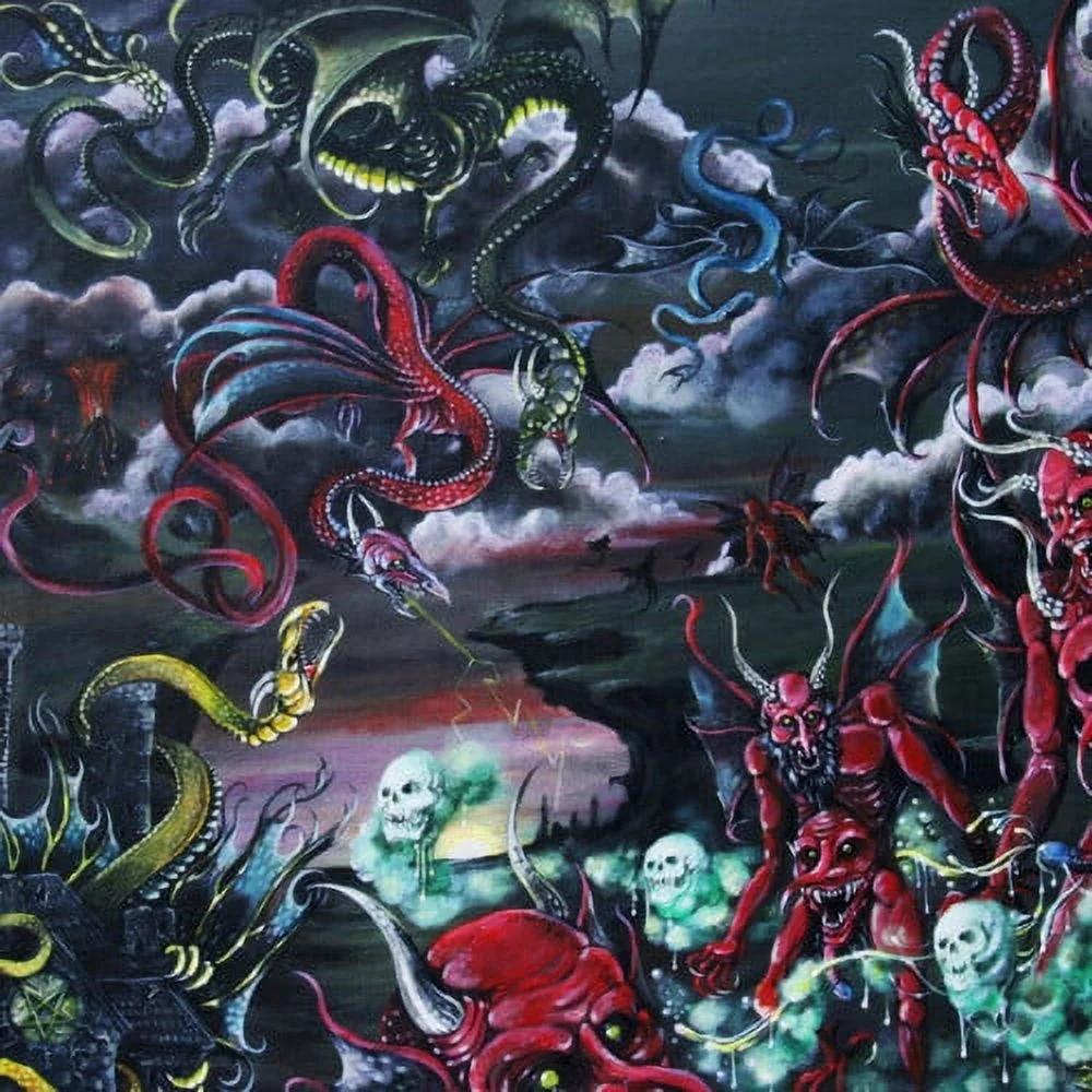 Daeva - Through Sheer Will & Black Magic... - Red/black splatter - Vinyl
