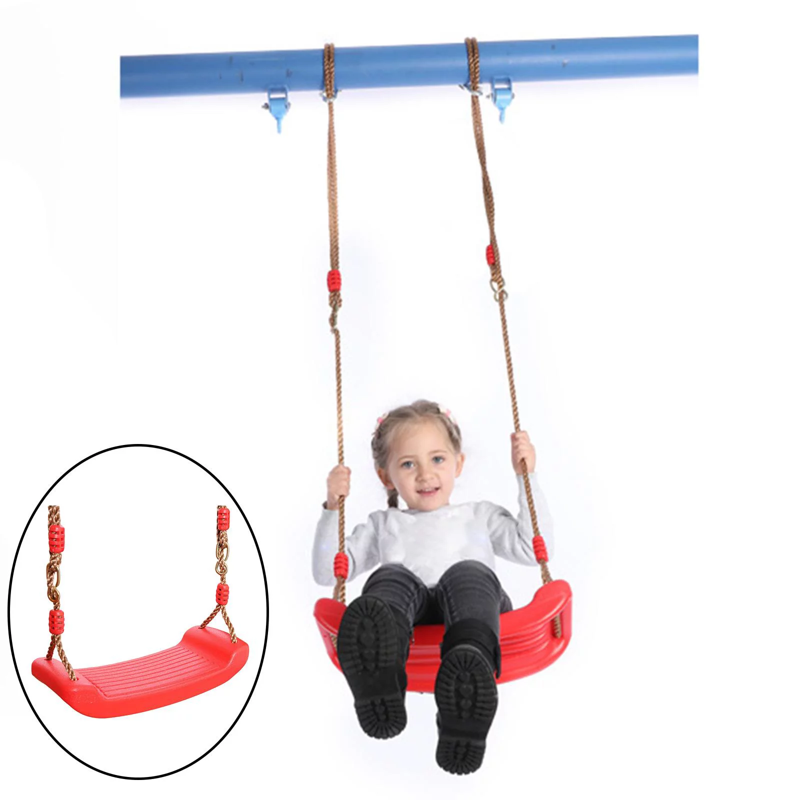 Swing Seat Set Entertainment Rectangle 17x7inch Flying Toy Swing Chair