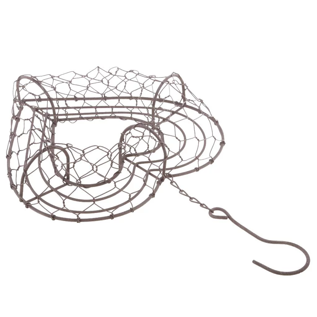 Heart Succulents Pot Hanging Planter Plant Holder Basket Made of Iron Wire