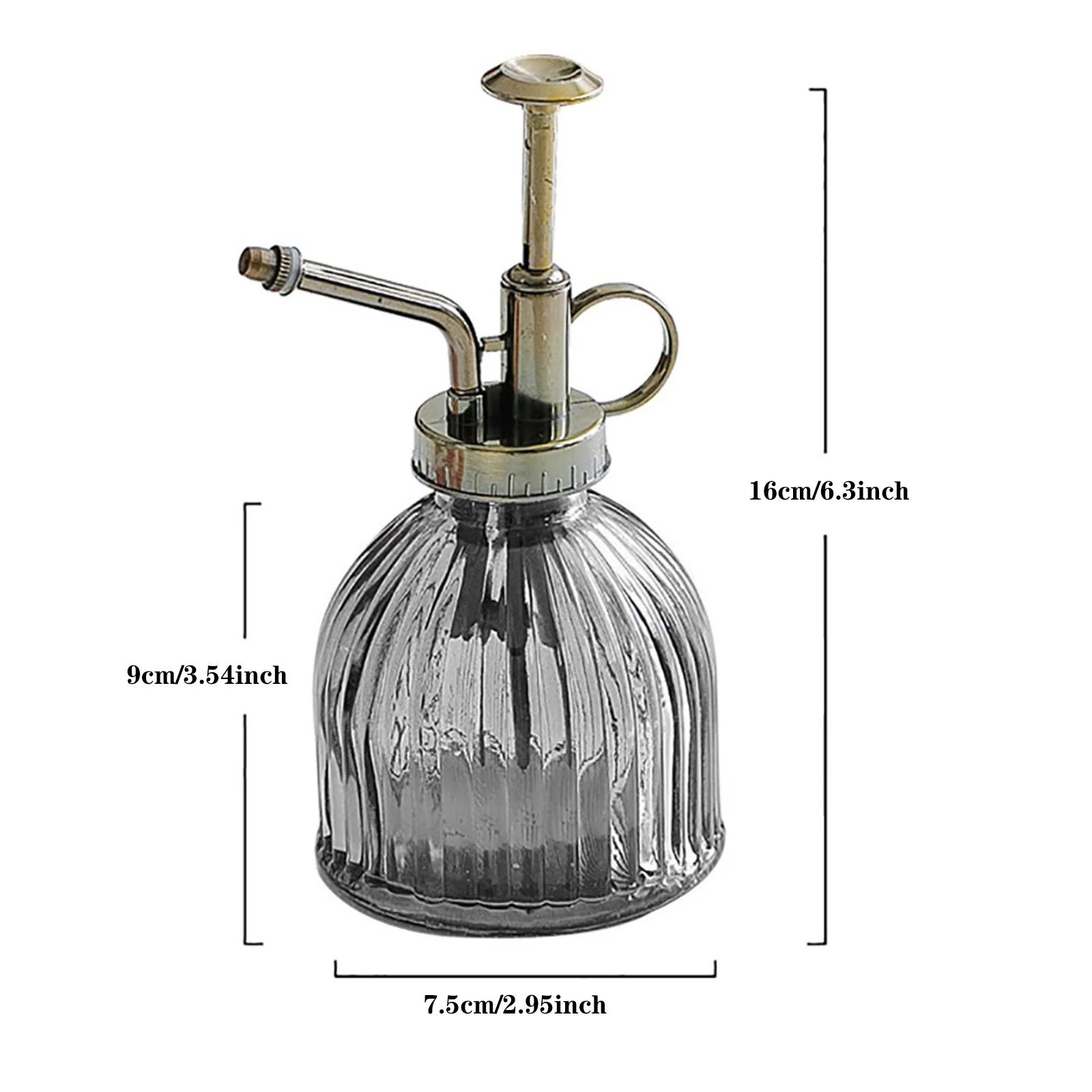 Retro Glass Flowers Spray Bottle Hand Washing Bottle 200ml Sunflower Sprinkler Rainbow Water Sprinkler Hose Irrigation Timer Corner Sprinkler Water Pad for Baby Sprinkler for Trampoline Grass