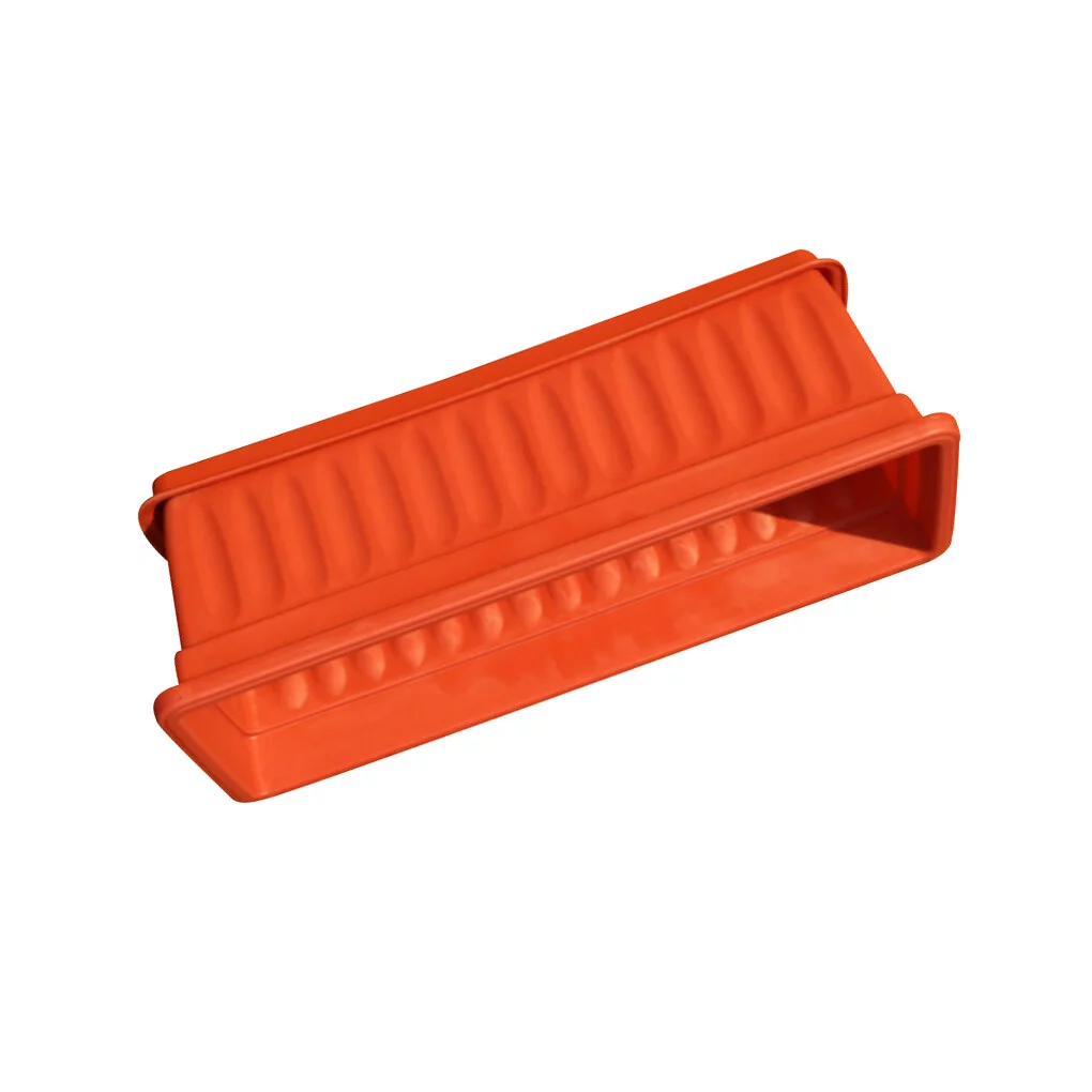 Dido 3pcs Resin Rectangular Planting Pot Drainage Hole Vegetable Flower Planter Home Garden Plant Tray Red 50x21x14cm