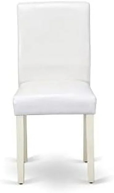 JYHOME ABP0T15 Parson Dining Baby Blue Fabric Upholstered Chairs    Linen White