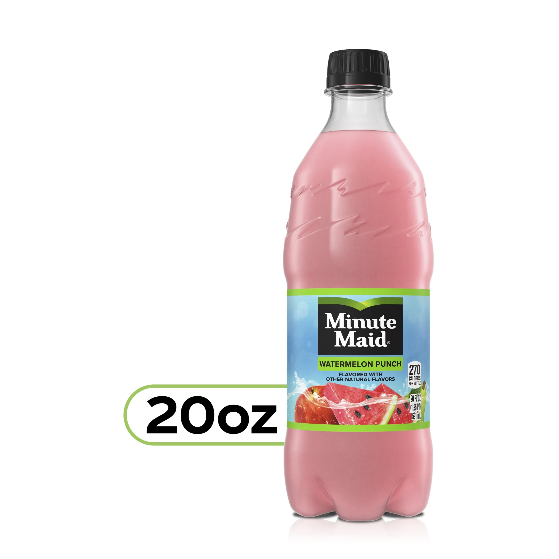 Minute Maid Watermelon Punch Fruit Juice, 20 fl oz Bottle