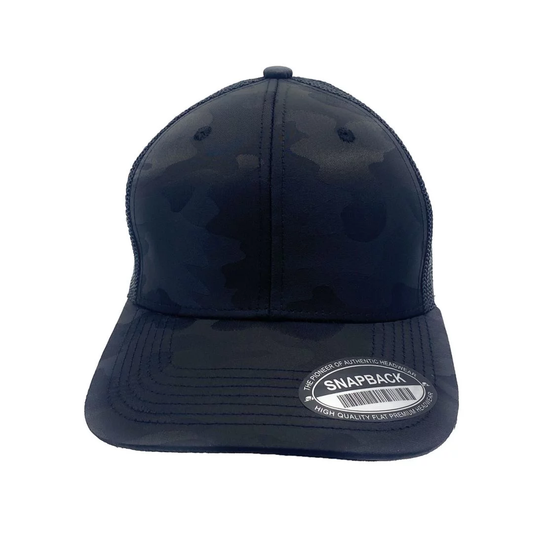 Empire Cove Camouflage Camo Baseball Caps Flat Bill Trucker Hat Snapback Black