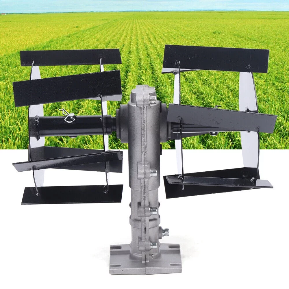 9 Teeth Weeding Wheel Petrol Tiller Cultivator Digging Head Lawnmower Black 35x25cm