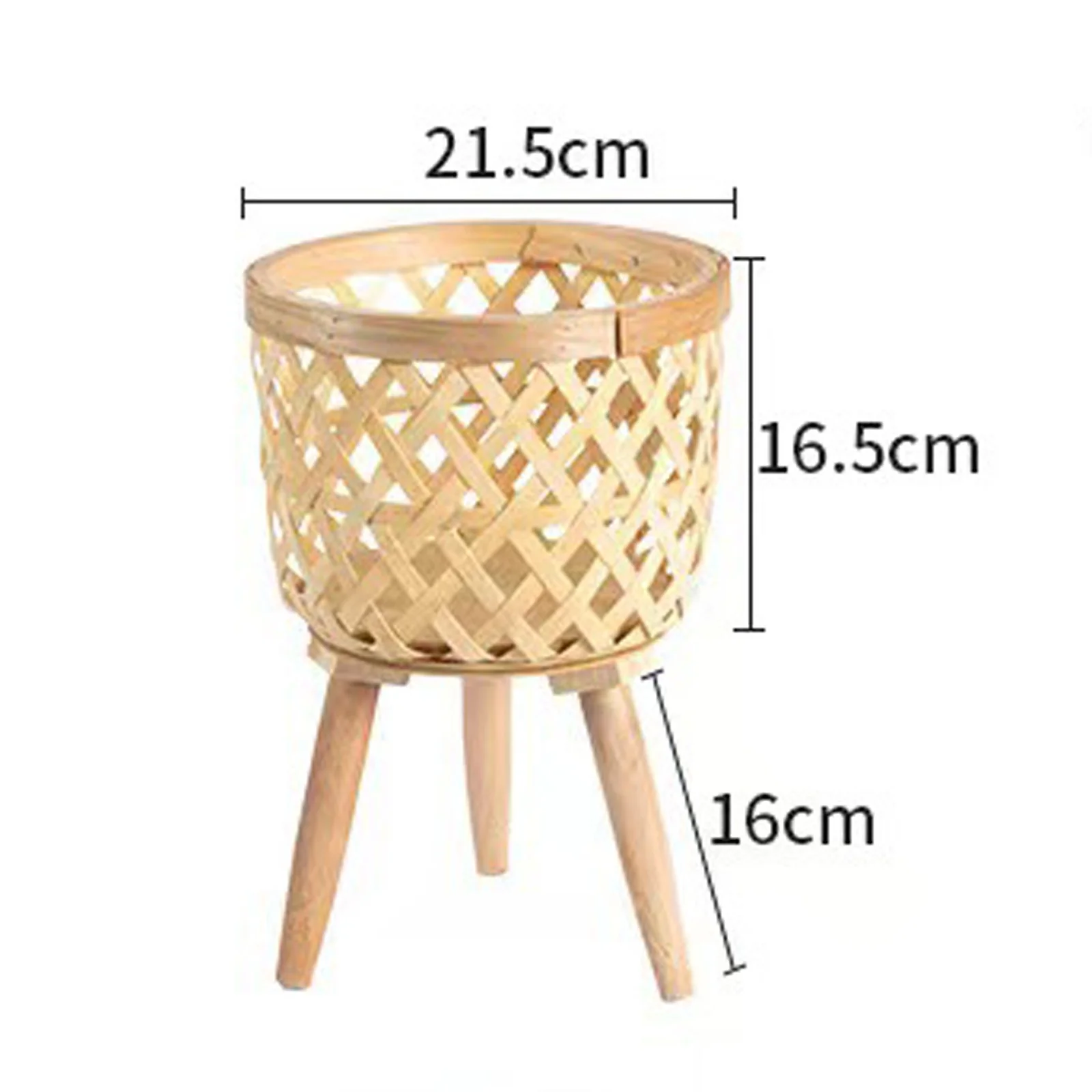 LLQkigsxse Potted Indoor Woven Flower Stand Wooden Flower Stand Living Room Floor To Ceiling Green Flower Stand Balcony Floor To Ceiling Flower Pot Solid Wood Flower Girls Birthday Gifts Age 8-10