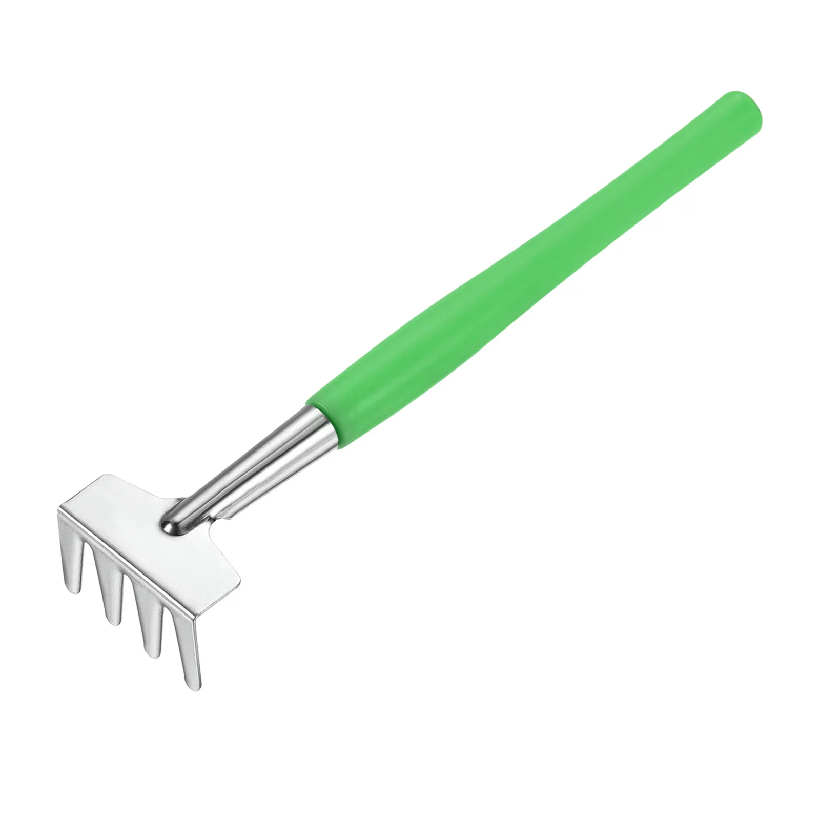 Uxcell Gardening Tools Iron Spade Rake Transplanting Digging Kits, Green 3 Pack