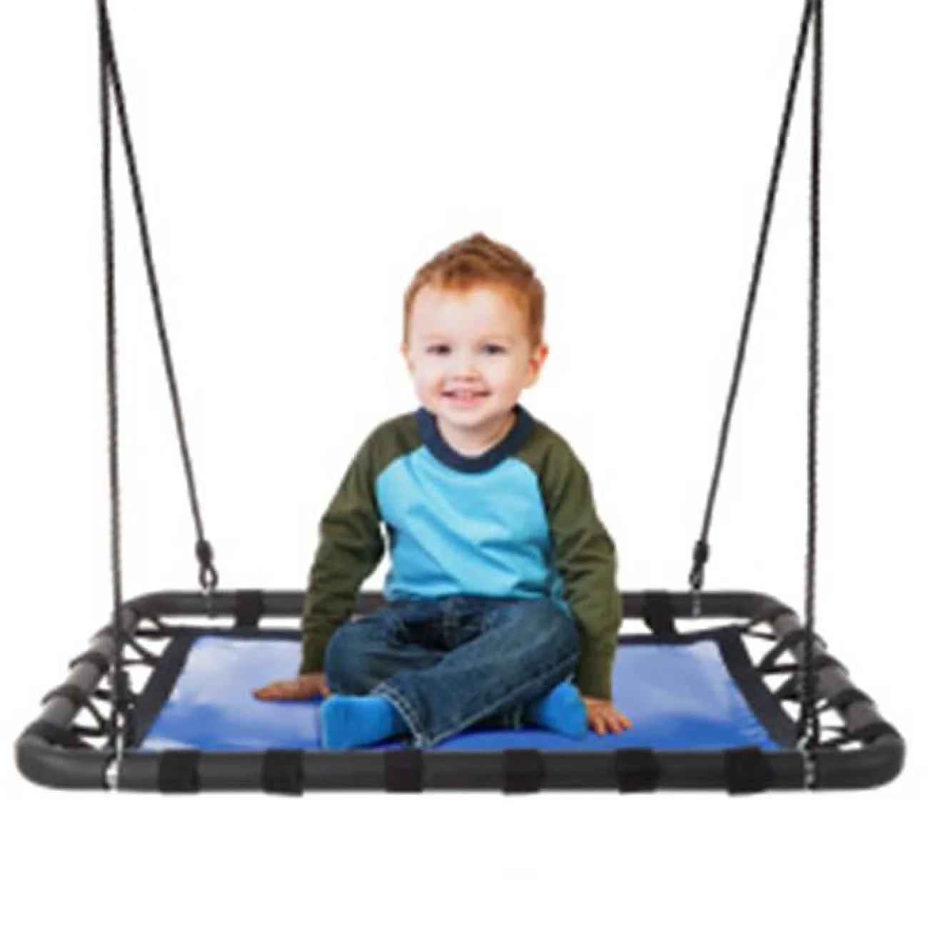 40 x 30 in. Platform Swing, Blue & Black