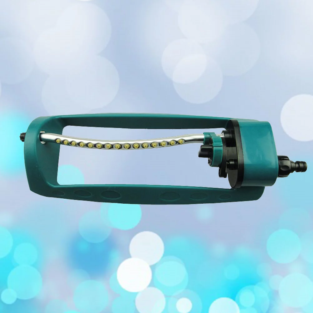 Guichaokj Lawn Sprinkler 15-Hole Water Sprinkler Automatic Swaying Garden Sprinkler (Green)