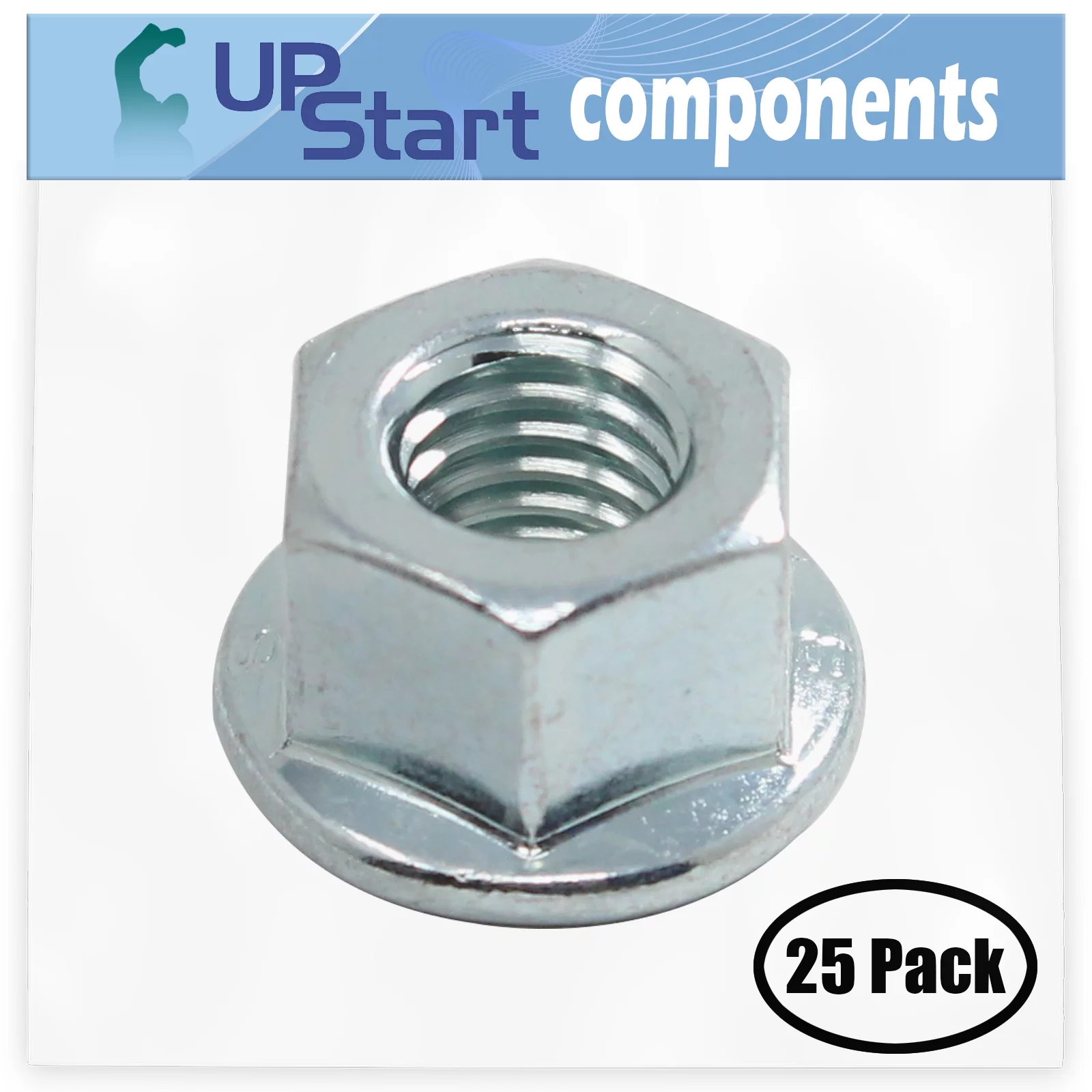 25-Pack 503220001 Flange Nut Replacement for Husqvarna 570 EPA (2005-04) Chainsaw - Compatible with 503 22 00-01 Flanged Bar Nuts