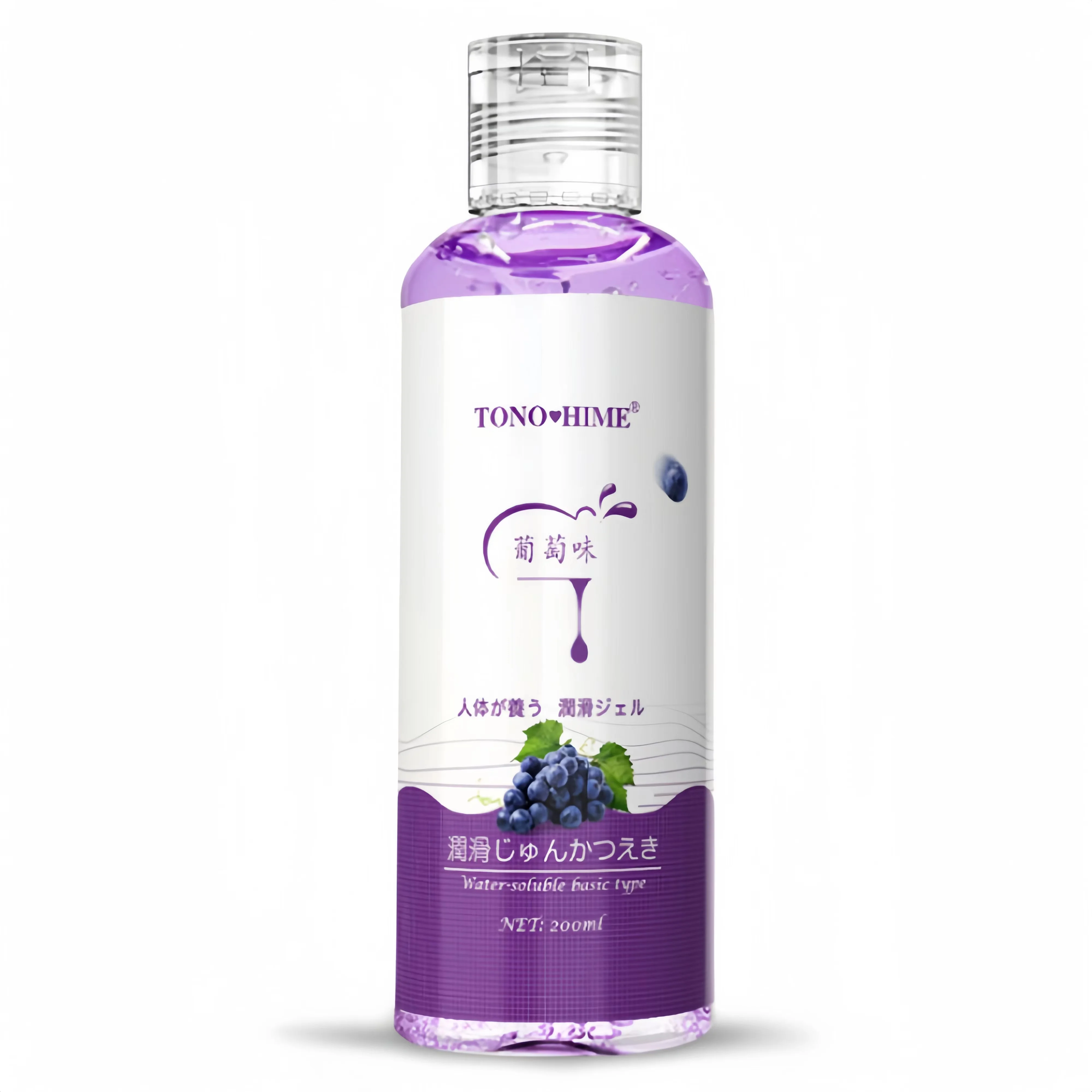 Sex Lube Personal Lubricant Water Based Edible Fruit Flavor Lube Oral Sex Fantasy，6.8OZ/200ml (Grape)