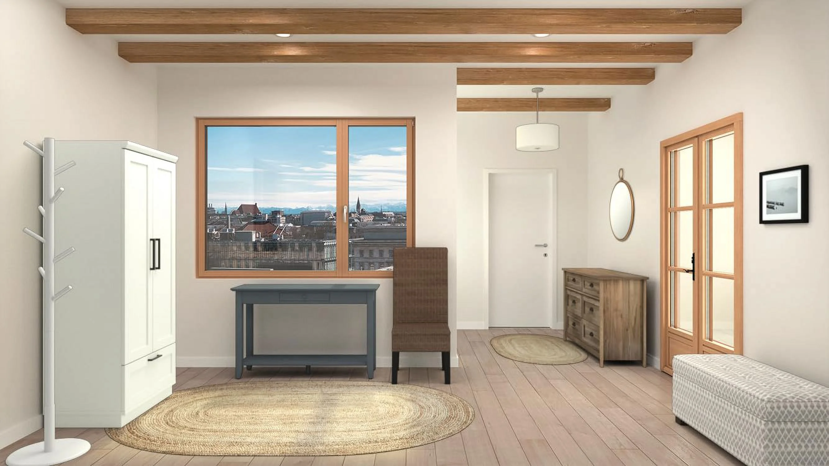 Home Collection Arjun Grey Wicker 18-Inch Dining Chair