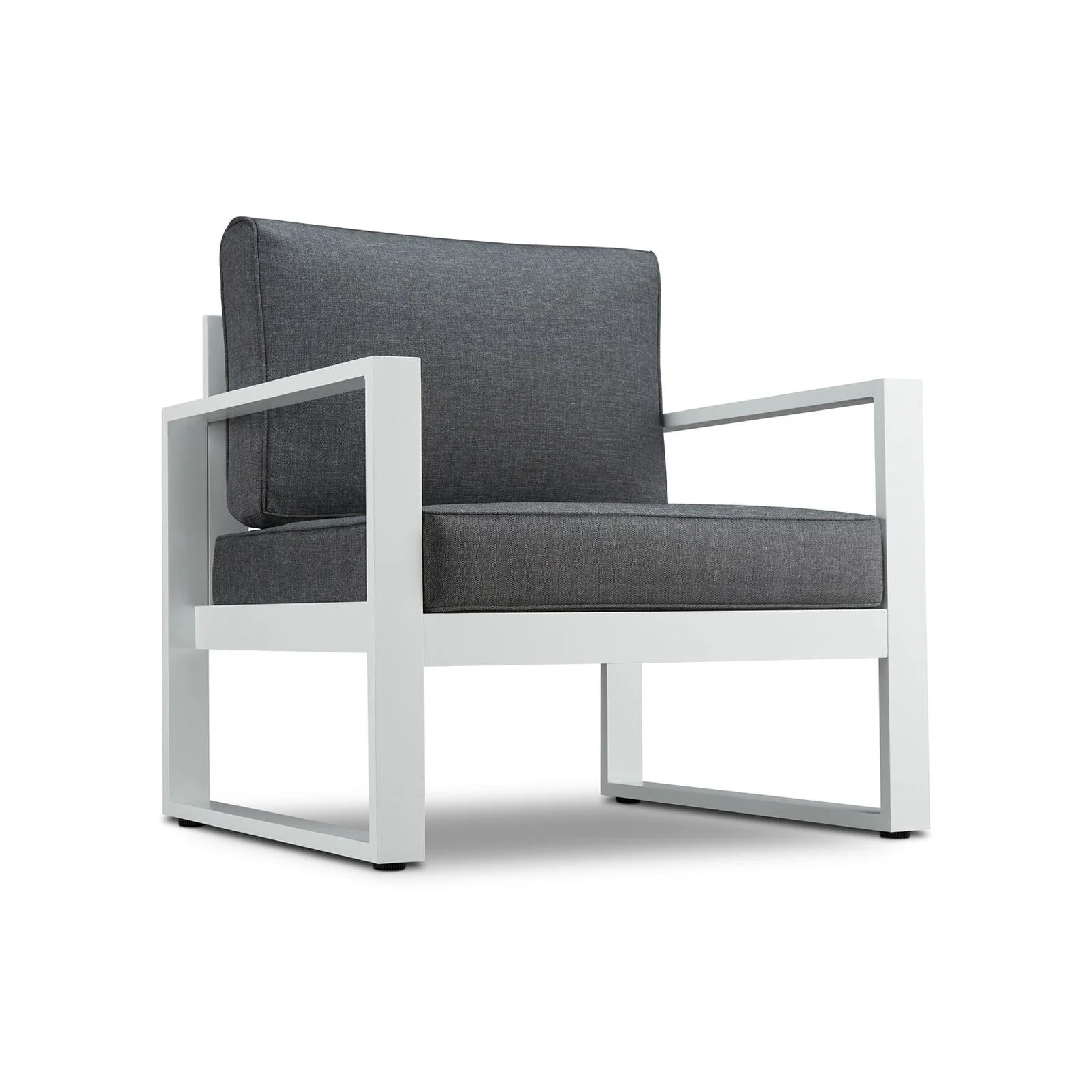 Real Flame Baltic Patio Chair in Gray and White (Set of 2)