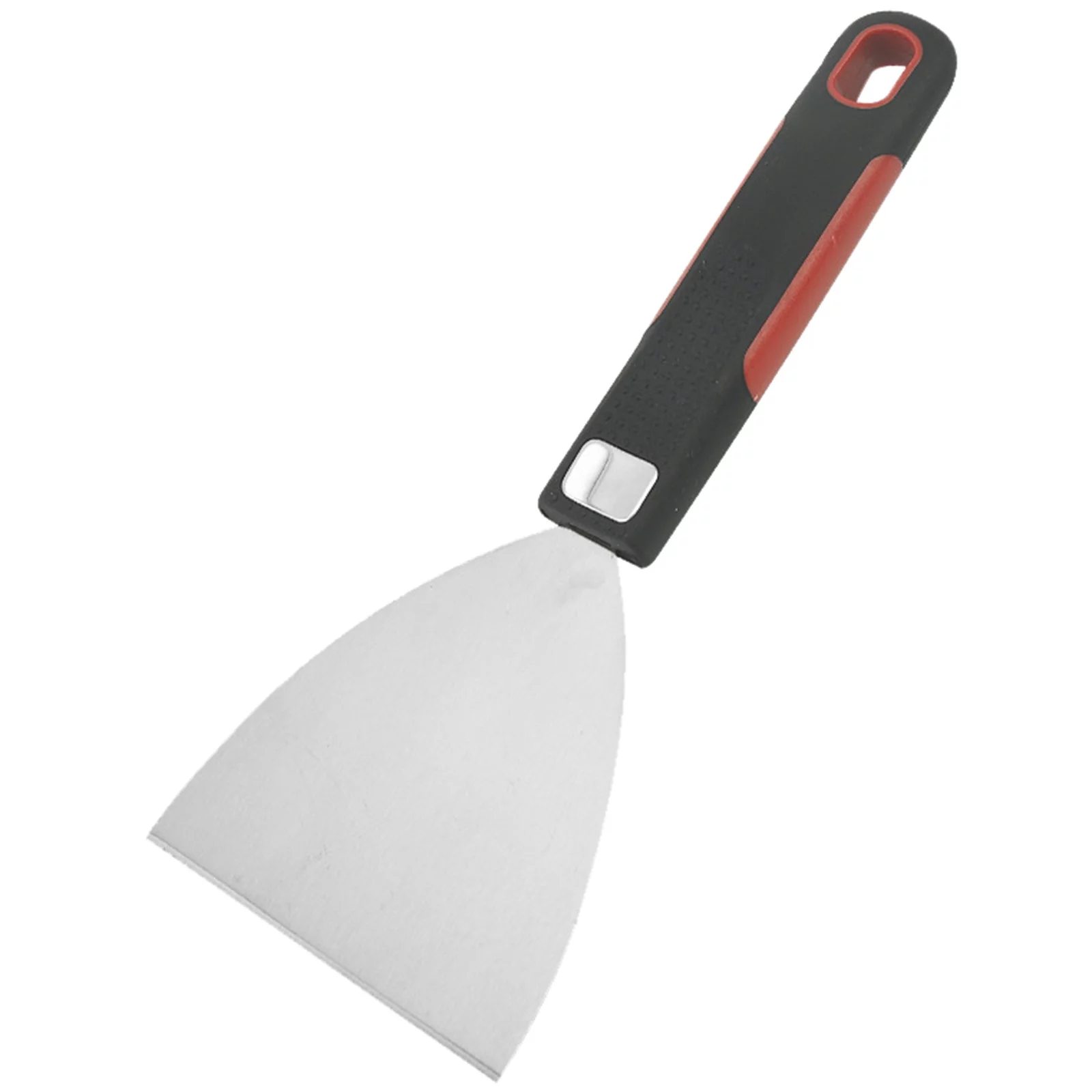 SUSHANG Stainless Steel Triangular Shovel Teppanyaki Cooking Shovel Wooden Handle Shovel Steak Shovel Kitchen Hand Pressed Cake Press Cooking Tool