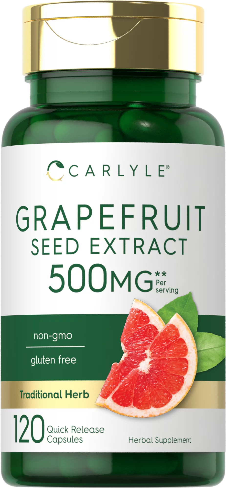 Grapefruit Seed Extract 500 mg | 120 Capsules | Maximum Strength | by Carlyle