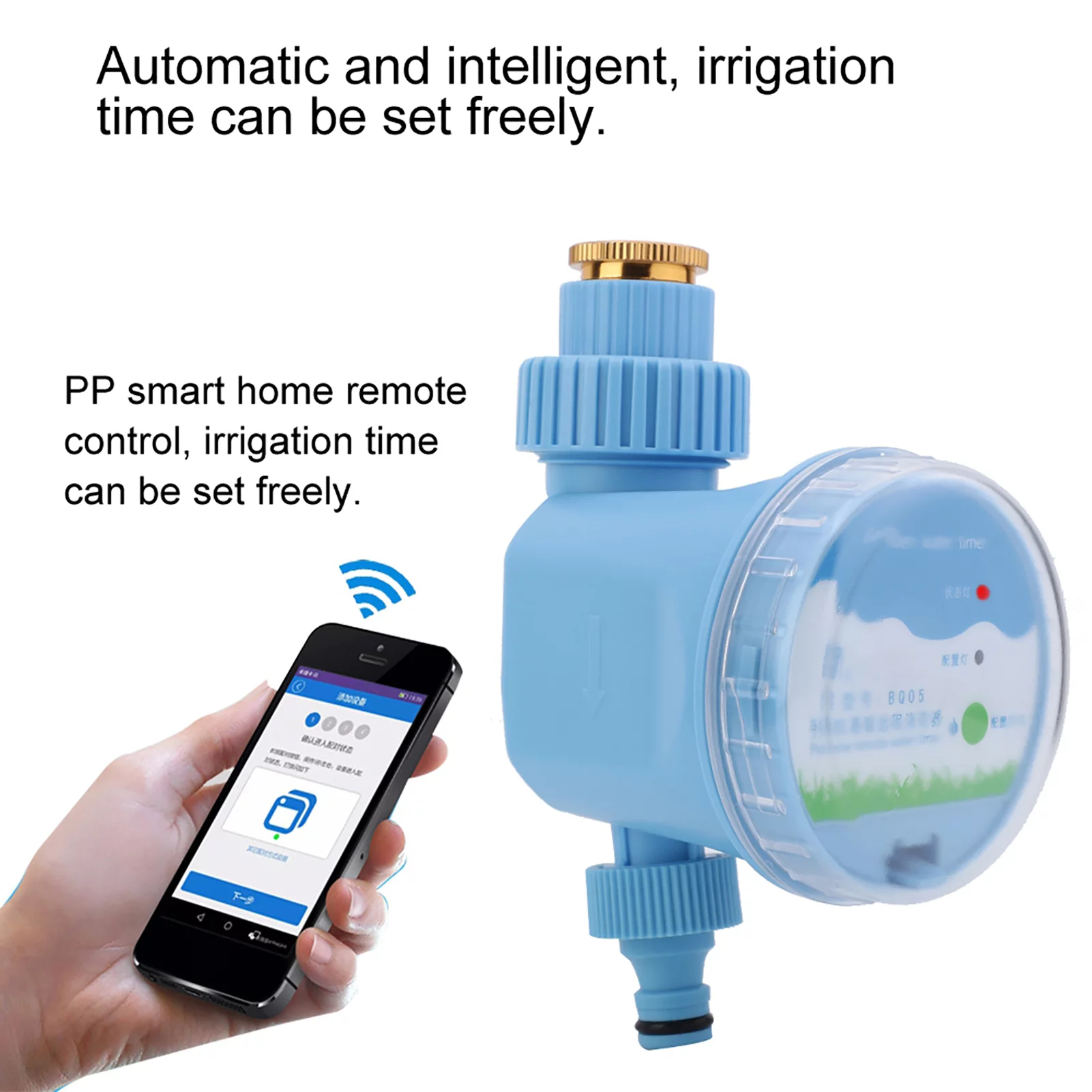 Garden Irrigation Timer - Electronic Wi-Fi Remote Control Timer Automatic Garden Flowers Watering Irrigation Timer