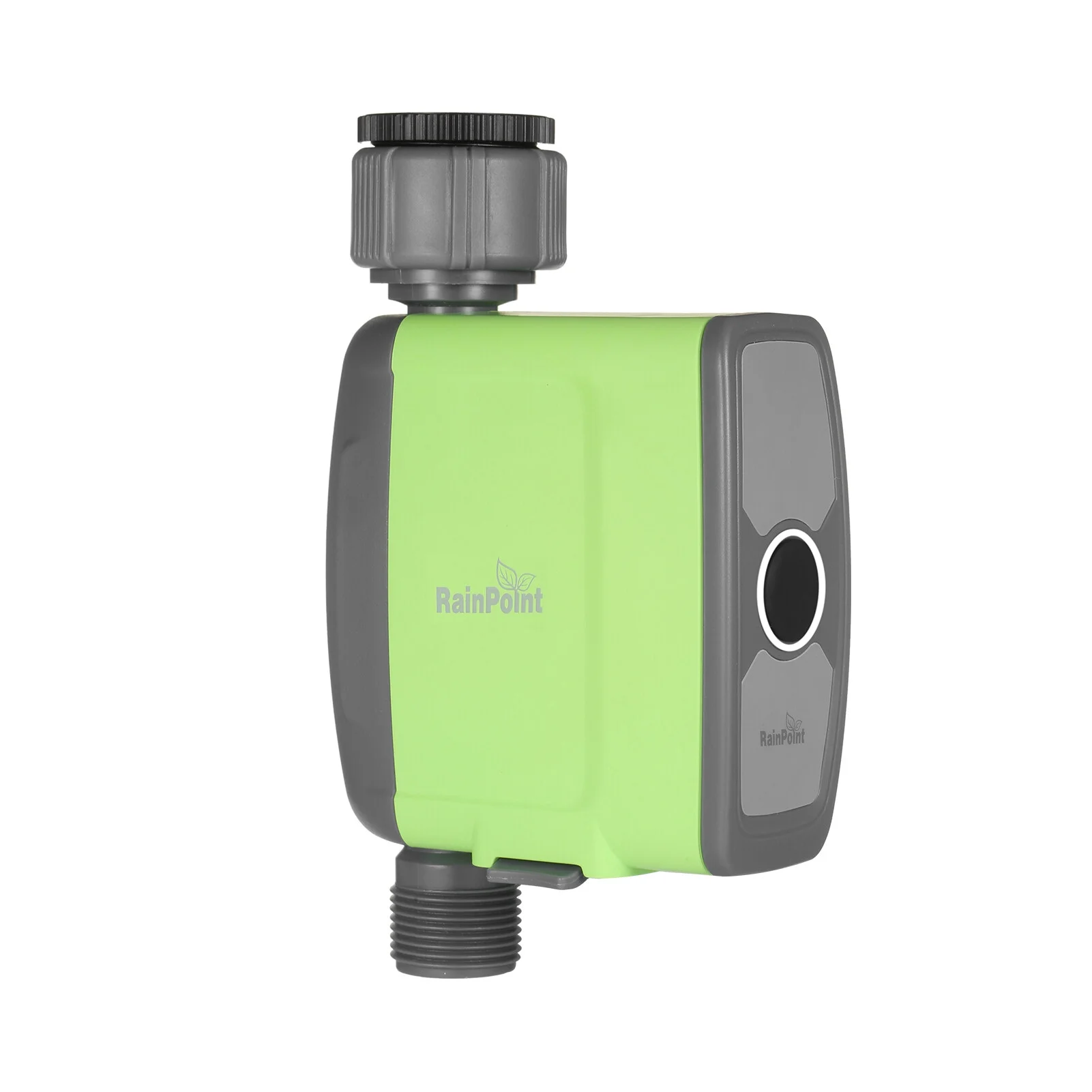 Programmable BT Water Timer Hose Faucet Timer Outdoor Battery Operated Water Flow Meter Automatic Watering Sprinkler System Irrigation Controller with 1 Outlet for Garden Plants (Batteries Not