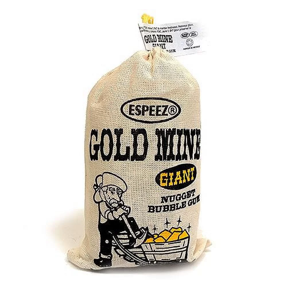Gold Mine Giant Nugget Bubble Gum - 8.82-oz. Bag