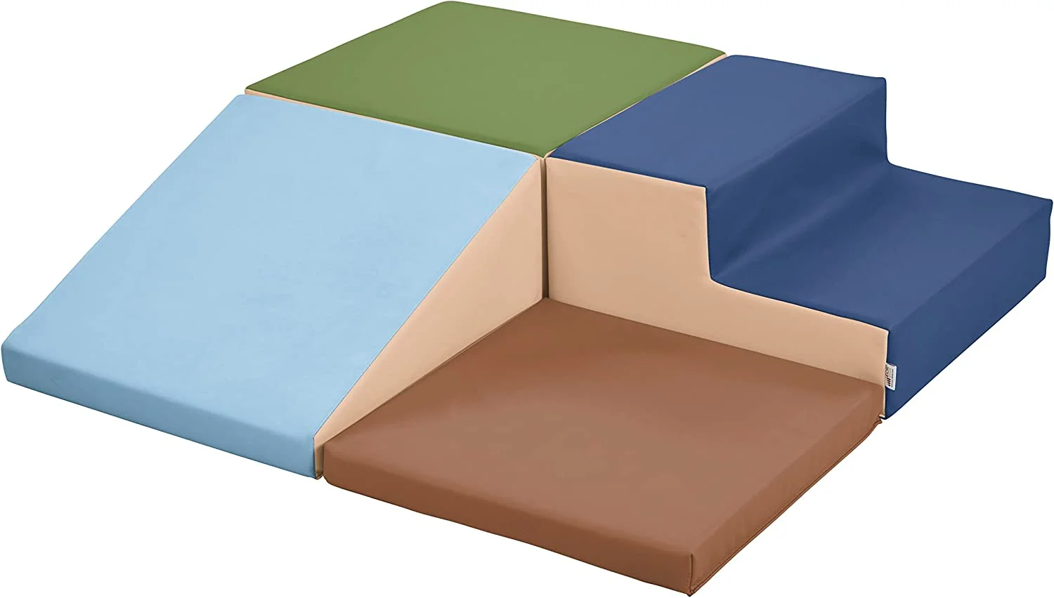 YOUB SoftZone Junior Little Me Corner Climber, Beginner Playset, Earthtone, 4-Piece