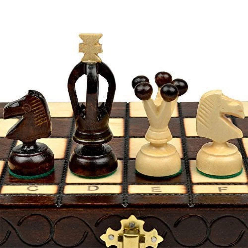 Husaria European International Chess Wooden Game Set - King's - 11.3-Inch