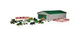 John Deere Die-Cast Farm Toys Playset - 1:64 Scale - Includes Farm Animals, Machine Shed, Toy Tractors, Toy Trucks, and Farm Tools - 70 Count - 8 Years and Up