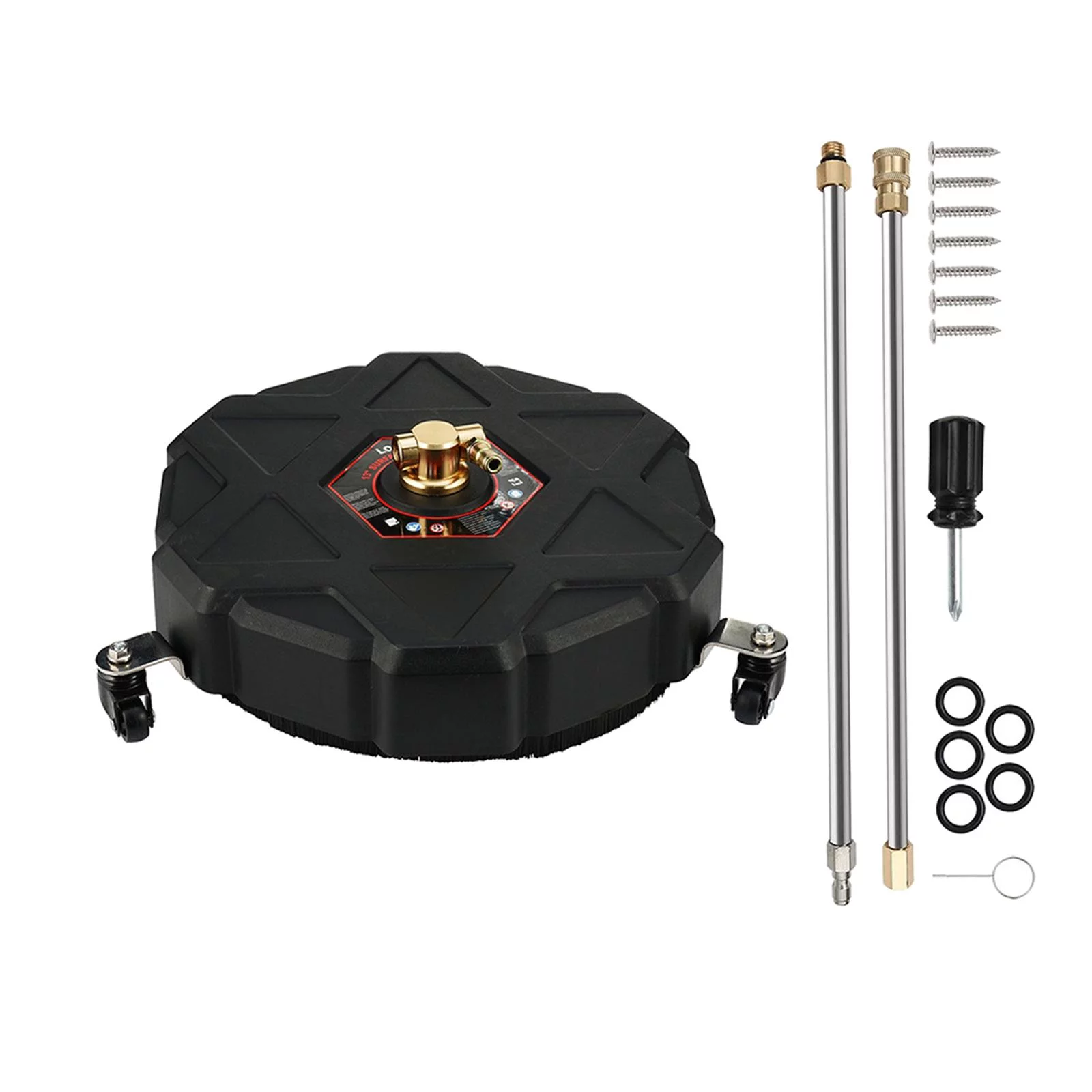 Surface Cleaner, 13inch Driveway Power Washer, portable High Pressure Rotary Surface Cleaner, Pressure Washer Surface Cleaner for Patio, Decks