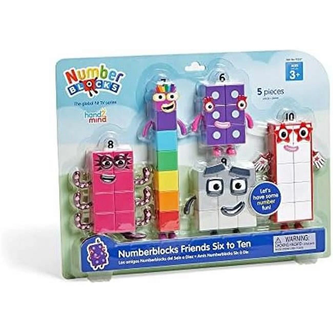 Numberblocks Friends Six to Ten, Toy Figures Collectibles & Small Cartoon Figurines for Kids, Mini Action Figures - Character Figures - Play Figure Playsets - Imaginative Play Toys