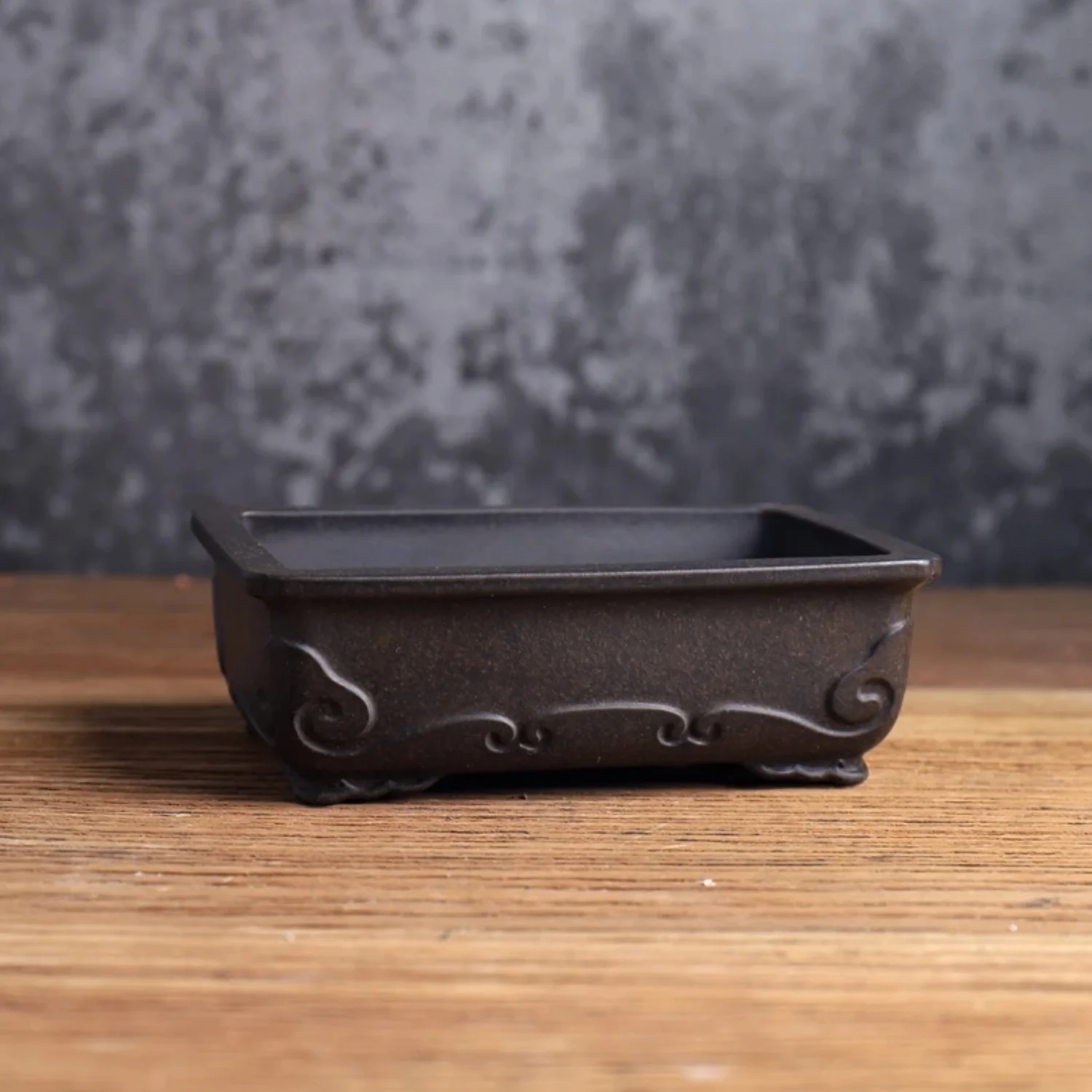 Beautiful Handcrafted Ceramic Redware Bonsai Flower Pot - Stunning Garden Decoration at Home or Office - Vibrant Red Color Adds Elegance and Style - Exquisite Artisan Design for Plant Lov