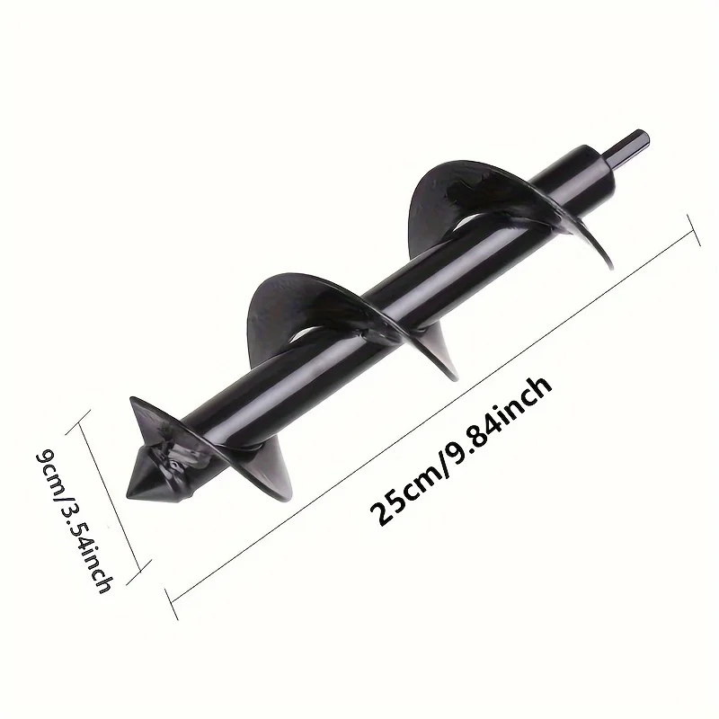 1pc Spiral Drill Bit For Garden Planting, 3/8
