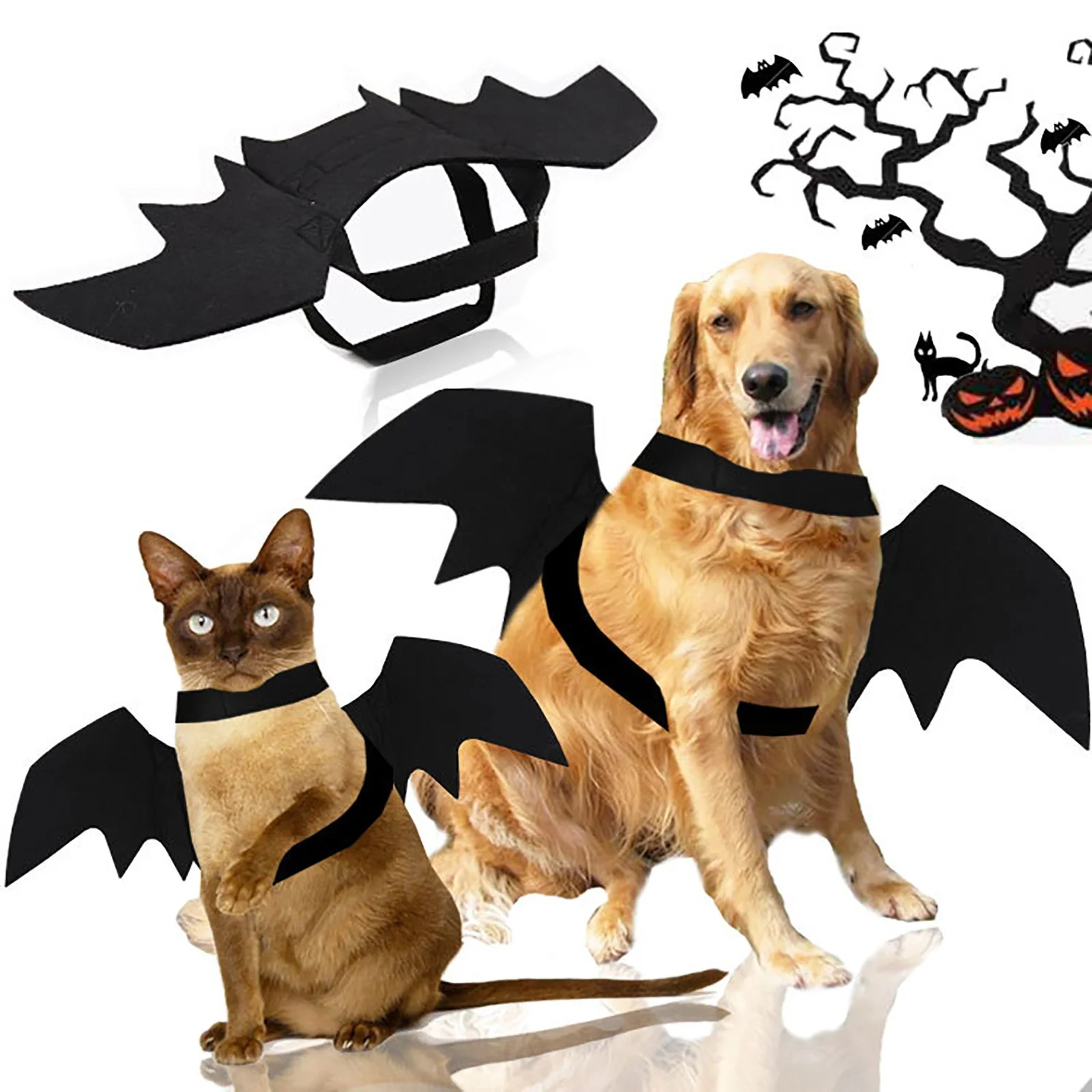 BOLUOYI 4th of July Party Dog Bat Pet Batsuit Dog Cat For Party