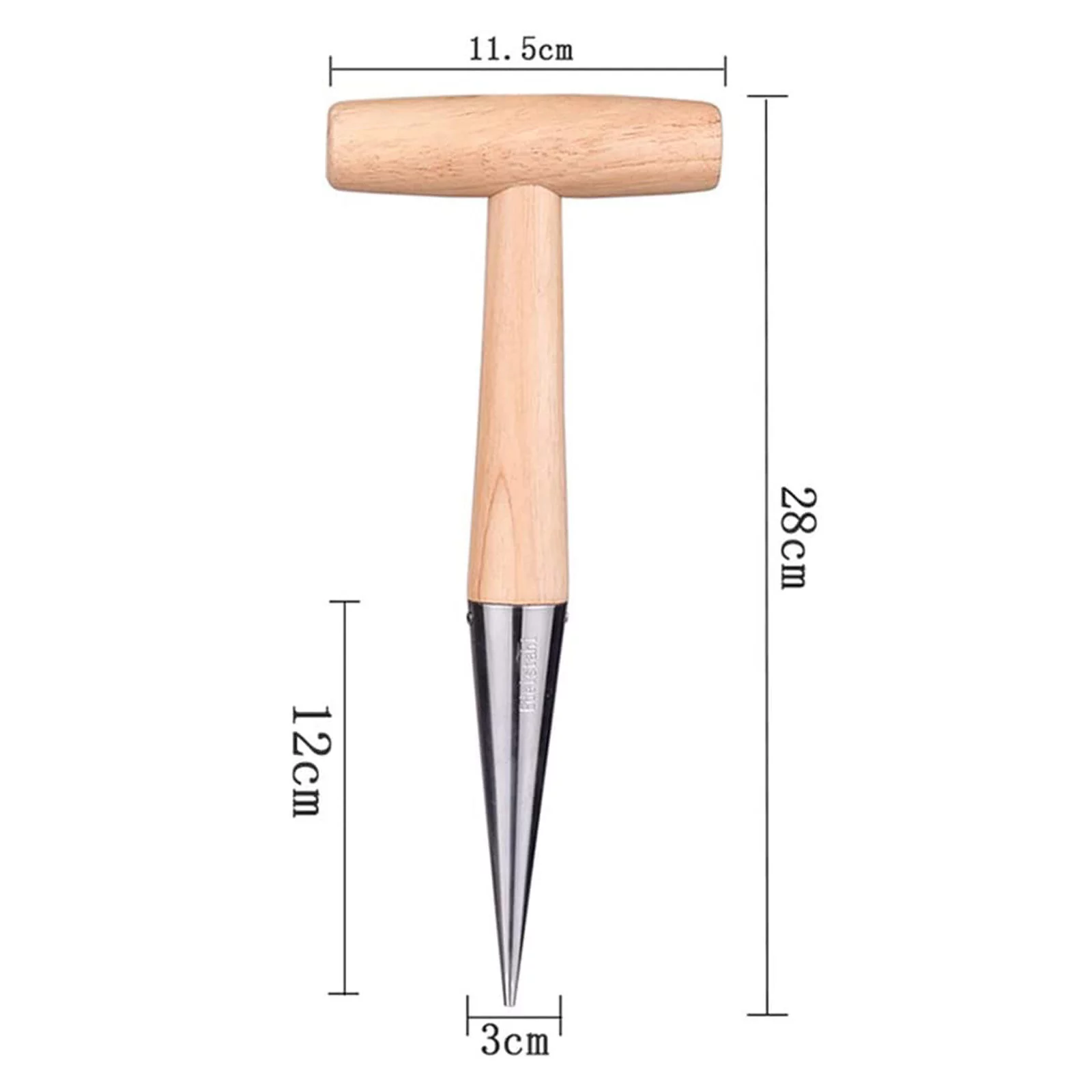 Lovehome New Pattern Stainless Steel Sow Dibbler Durable Long Lasting Garden Tool