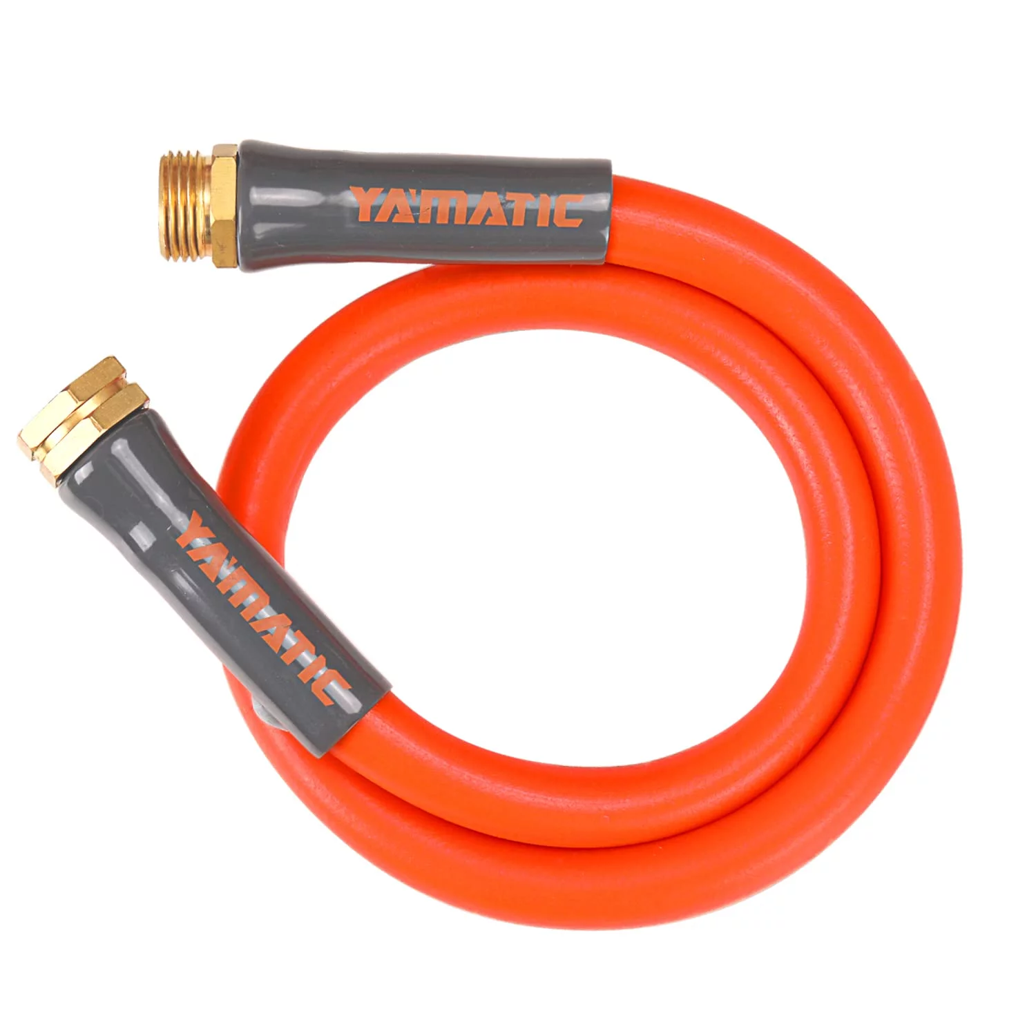 YAMATIC Short Garden Hose 5/8 in x 3 ft, Flexible Leader Hose, Heavy Duty Water Hose