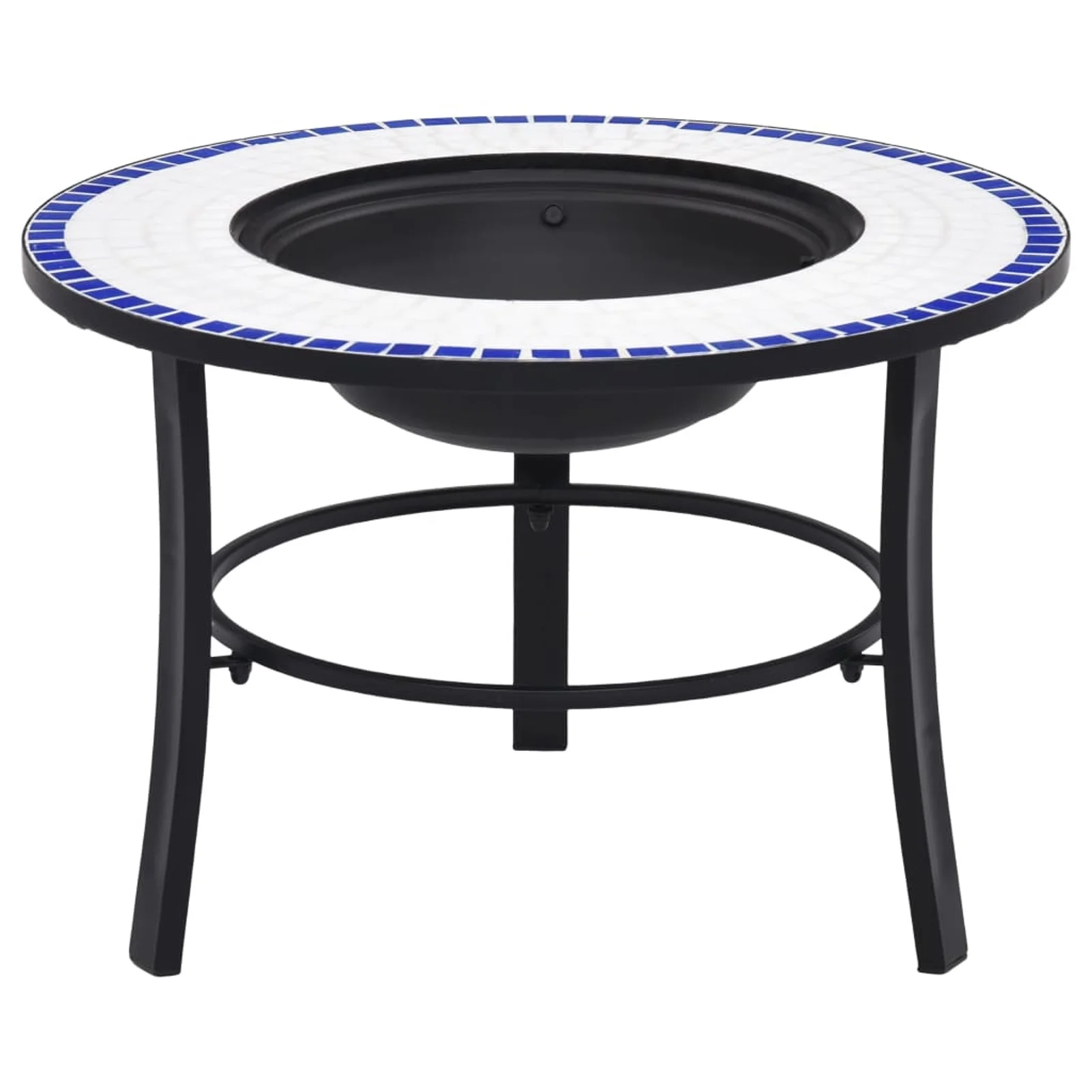 Suzicca Fire Pit Blue and White 26.8