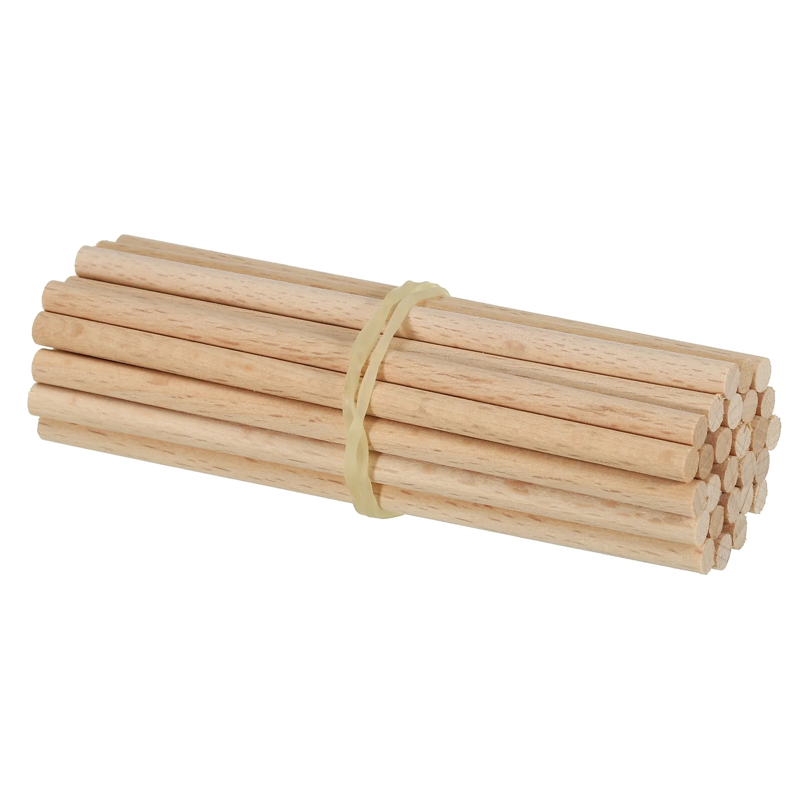 Uxcell 3/16 x 4 Inch Dowel Rods Wood Sticks Unfinished Wooden Dowel Rods Round Dowels Sticks 25 Pcs