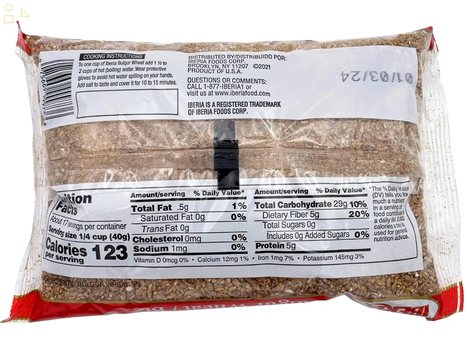 Iberia Bulgur Wheat, 24 Oz Packaging may vary