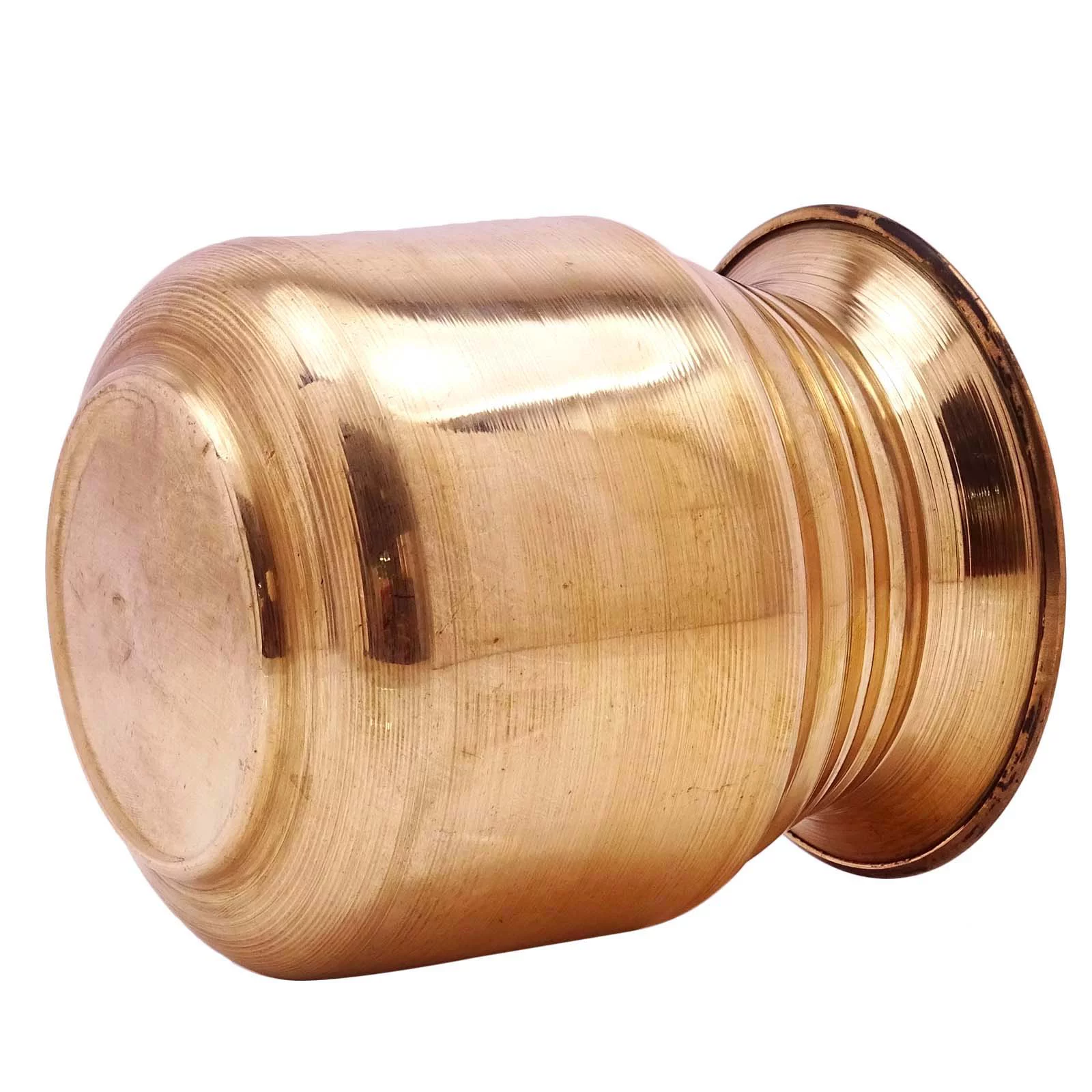 Traditional 1 Pair Kalash Prayer Lota Pot Pure Copper Pooja Item Hindu Arti