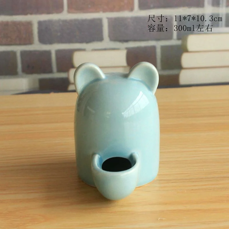 LivNxt Ceramic Pet Water Dispenser, Cute Cat Pet Water Fountain, Pet Drinking Machine