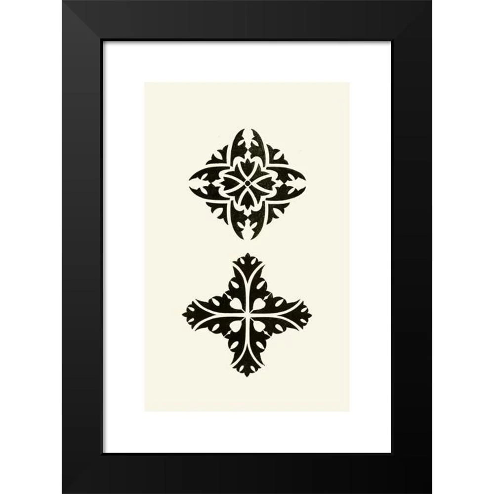 Christopher Dresser 11x14 Black Modern Framed Museum Art Print Titled - The Art of Decorative Design Pl13 (1862)