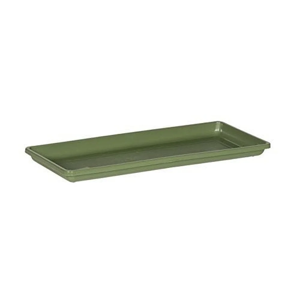 Novelty Countryside Plastic Flower Box Tray, Sage 18
