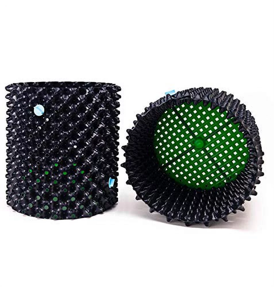 Superoots Air-Pot THAP5 3.6 Gallon/13.8 Liter Propagation Garden Pot Planter Container, Black with Green Base, (Single)