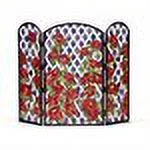 Rose Trellis Folding Fireplace Screen