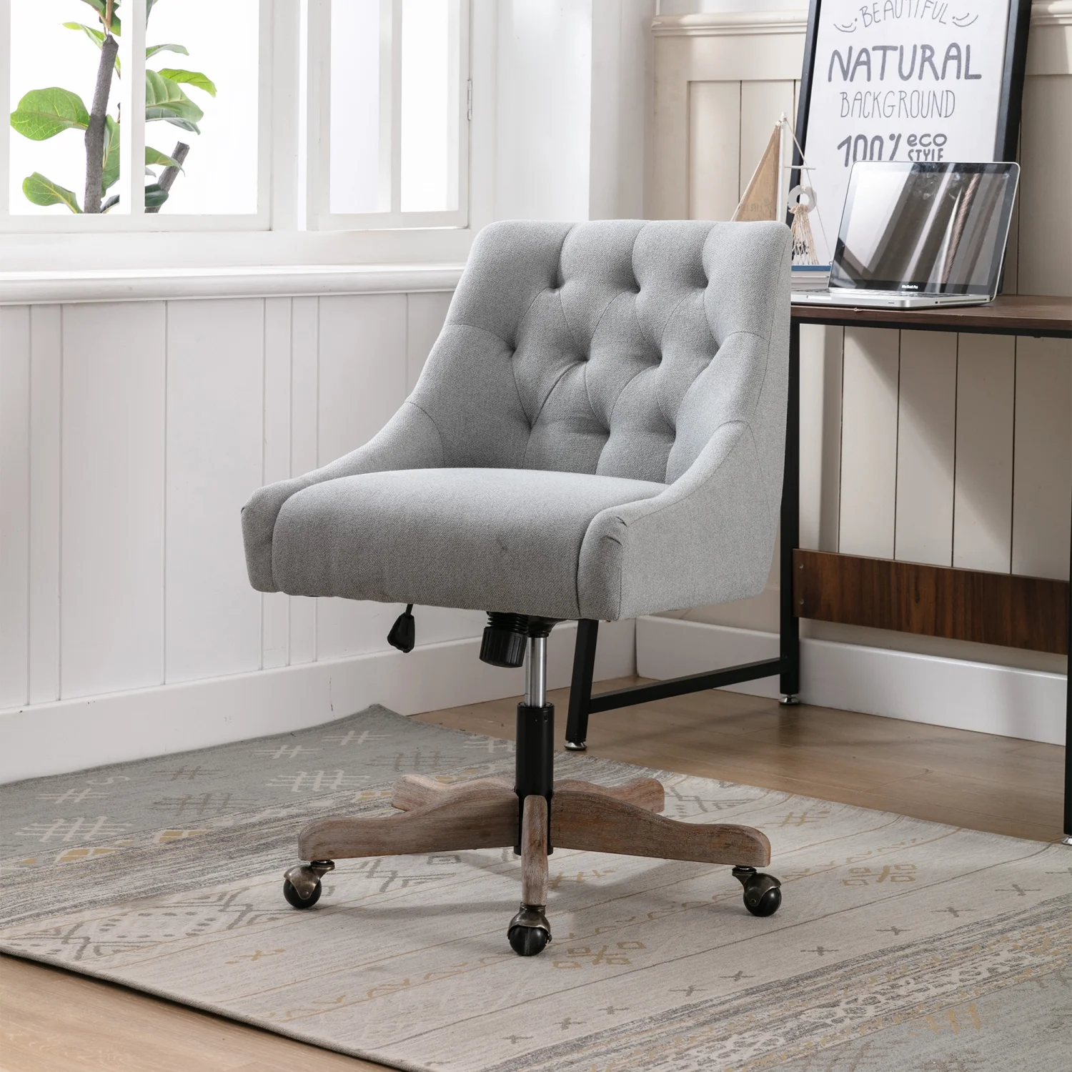 COOLMORE Stylish and Comfortable Swivel Shell Chair - Perfect for Living Room and Modern Office Relaxation