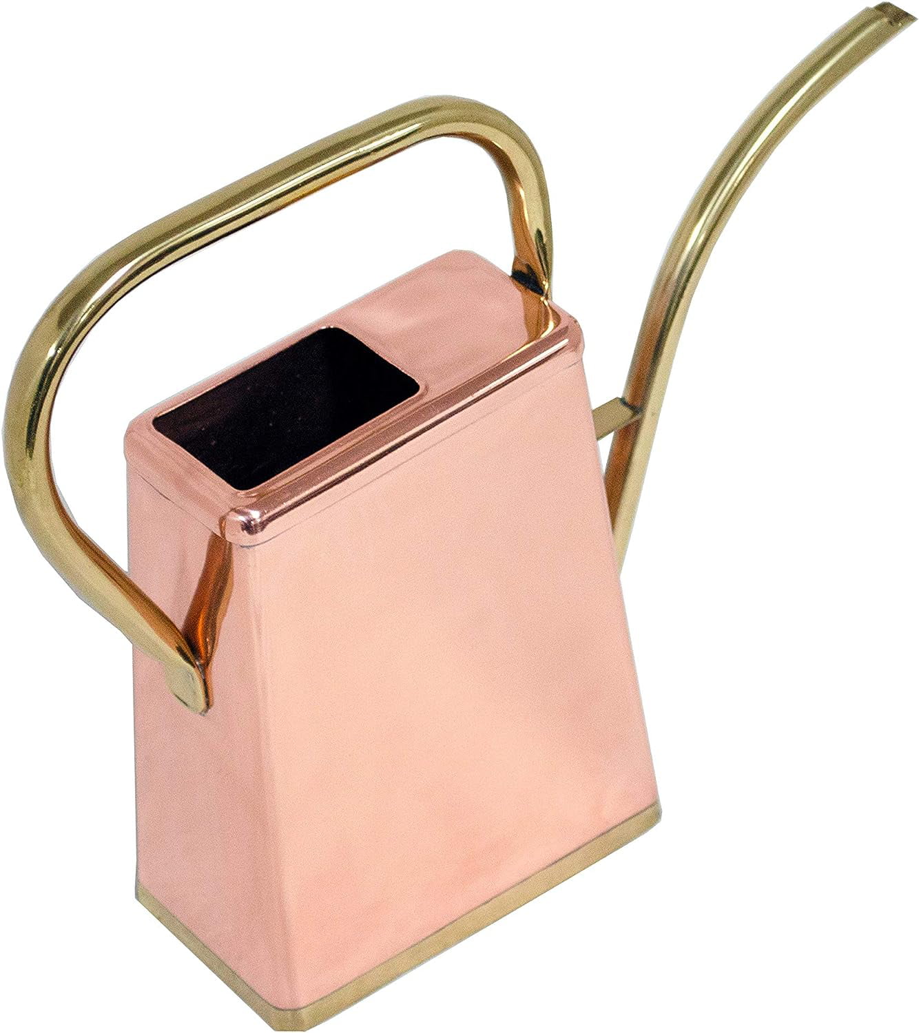 Copper Watering Can, 100% Copper With Brass Handle And Spout, Traditional Metal Water Can, 1.5 Pint