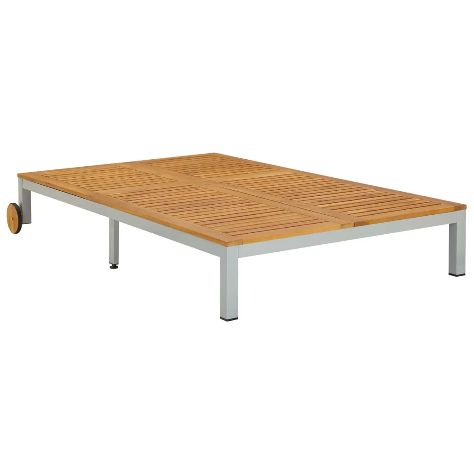 Suzicca Double Sun Lounger Solid Wood Acacia