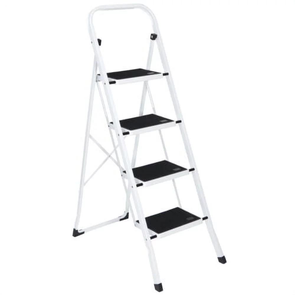 4 Steps Folding Anti-Slip Safety Tread Ladder For Industrial Or Home Use